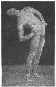 Exercise No. 8.—Standing, hands on hips, circulatory
body exercise, swaying body in circular manner right, left, back and
forward.