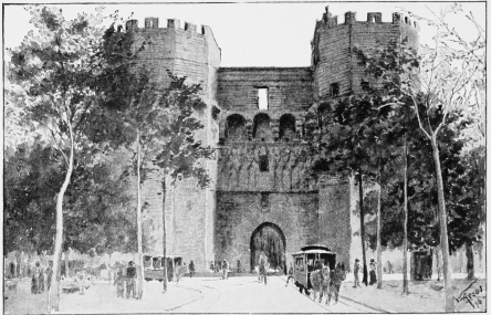 THE GATEWAY ON SITE OF ANCIENT PUERTA DE SERRANOS.

(Valencia.)