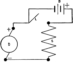 Fig 693Method of overcoming insufficient residual magnetism The flexible lead L of