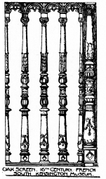 Image unavailable: OAK SCREEN. 16TH CENTURY. FRENCH SOUTH KENSINGTON
MUSEUM