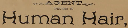 AGENT DEALER IN Human Hair,