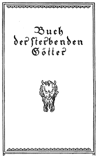 Buch der sterbenden Götter