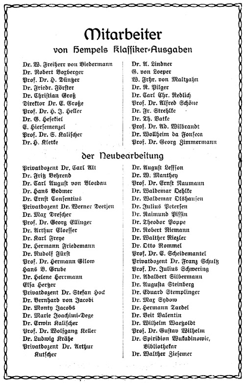 Liste der Mitarbeiter