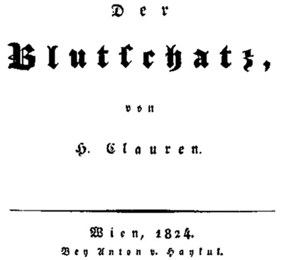 H. Clauren: Der Blutschatz