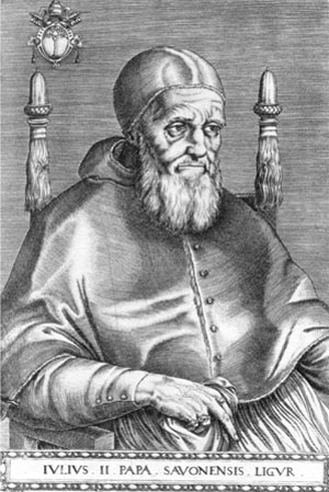 Julius II. (Stich aus Onuphrius Panvinius, 1568)