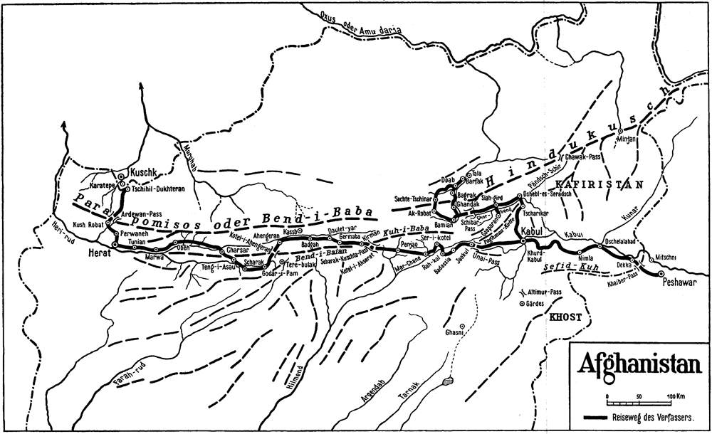 Karte von Afghanistan