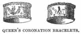 Queen's Coronation Bracelets.