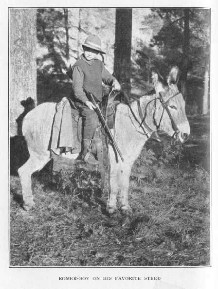 Romer-boy on his Favorite Steed 