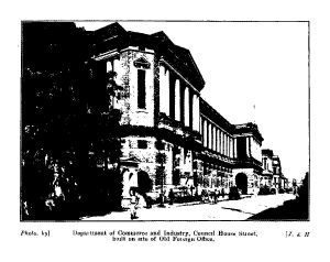 Department of Commerce and Industry, Council House Street, built on site of Old Foreign Office. 