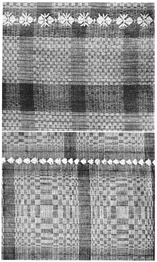 Blankets Showing Designs.