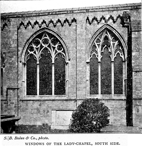 WINDOWS OF THE LADY-CHAPEL, SOUTH SIDE. S.B. Bolas & Co., photo.