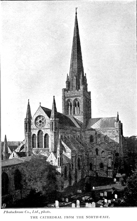 THE CATHEDRAL FROM THE NORTH-EAST. Photochrom Co., Ltd., photo.