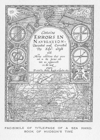 Fac-simile of Title-page of a Sea Handbook of Hudson's Time