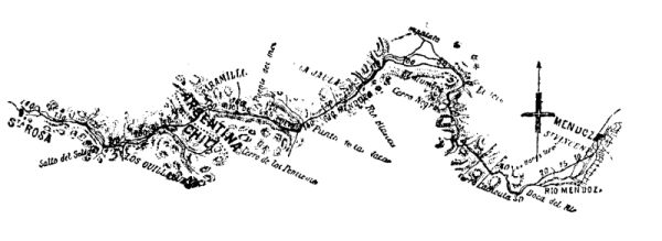 FIG. 1.—REGION TRAVERSED BY THE RAILWAY THROUGH THE ANDES.