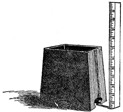 From the ruler you can read off the exact size of the jardinière