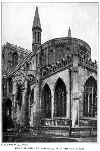 Apse and New Building, from the South-East.