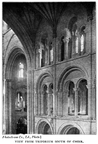 View from the Triforium South of Choir.