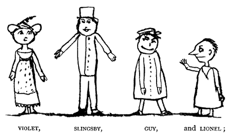 Violet, Slingsby, Guy, and Lionel;