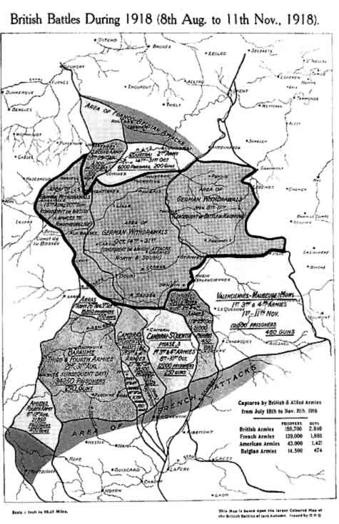 British Battles During 1918 (8th Aug. to 11th Nov., 1918).