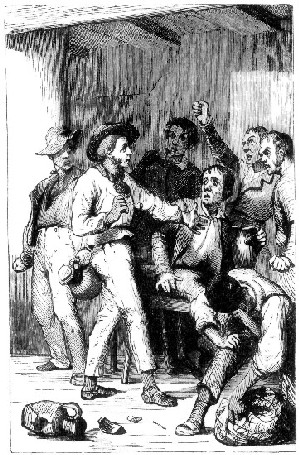 Group of men arguing