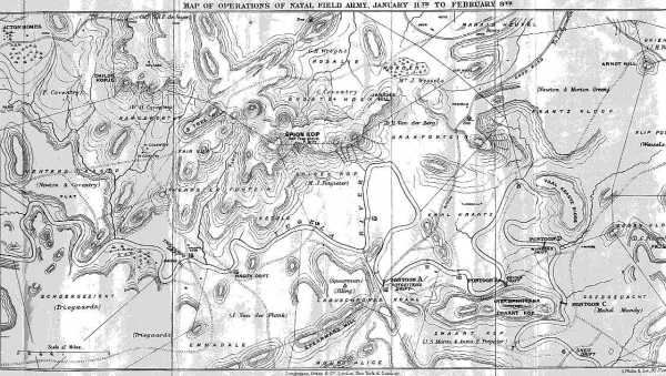 Map of the Operations of the Natal Field Army from January 11 to February 9