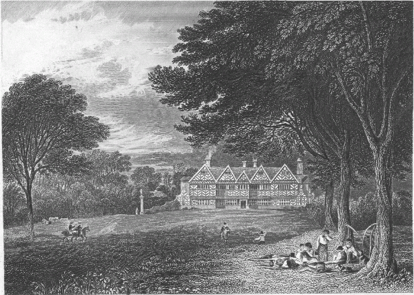 INCE HALL, NEAR WIGAN.  Drawn by G. Pickering. Engraved by Edw^d Finden.