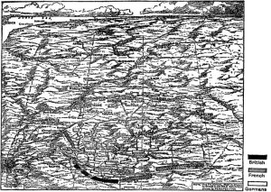 Map 3.—Commencement of the battle of the Marne, Sept. 6 (Sunday), morning.