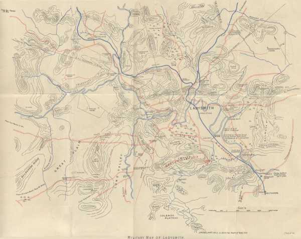 MILITARY MAP OF LADYSMITH