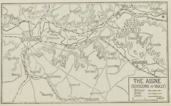 THE AISNE (SOISSONS to VAILLY)