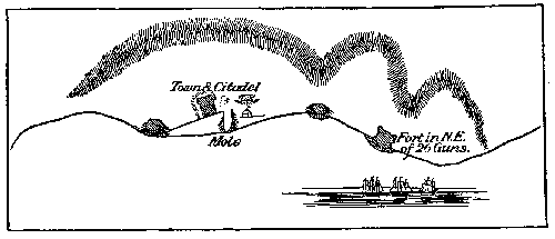 Sketch Of Santa Cruz And Surroundings. (From Nelson's Journal.)