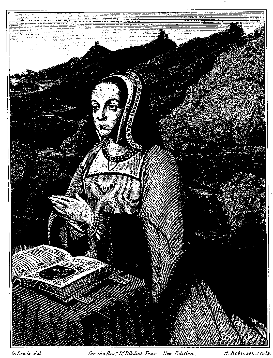 ANN OF BRITTANY. From an Illustrated Missal in the Royal Library at Paris