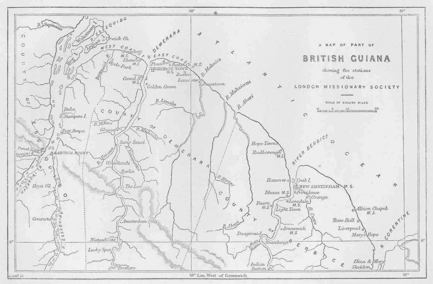 Map of British Guiana