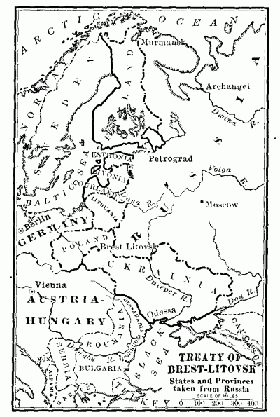 TREATY OF BREST-LITOVSK States and Provinces taken from Russia