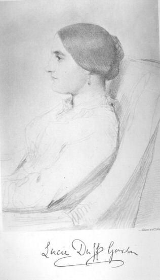 Photograph of Lady Duff Gordon from sketch by G. F. Watts, R.A., about 1848