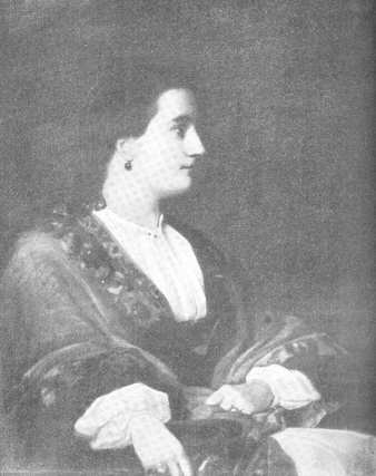 Lady Duff Gordon, from oil portrait by Henry W. Phillips, about 1851