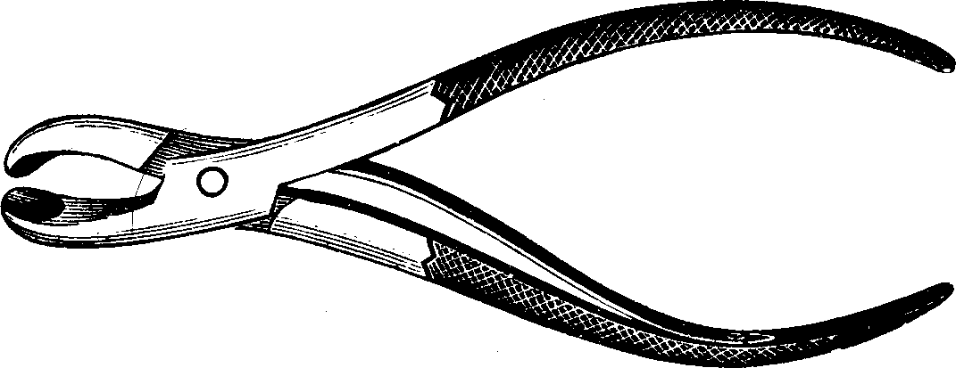 Illustration: Fig. 5. Gouge forceps for excavating bone.