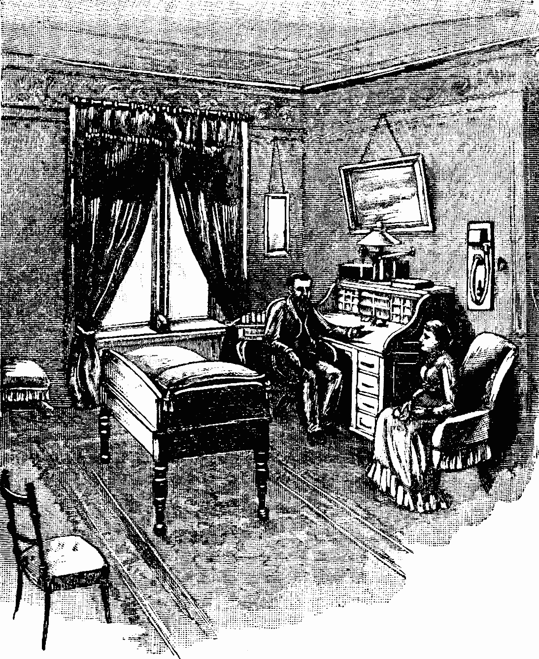 Illustration: One of the Private Consultation-rooms, Ladies' Department.