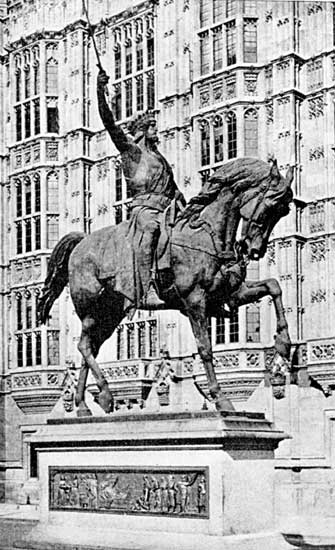 STATUE OF RICHARD COEUR DE LION.