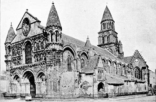 CHURCH OF NOTRE DAME POITIERS.