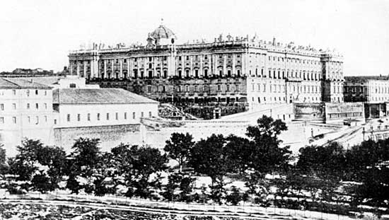 THE ROYAL PALACE, MADRID.