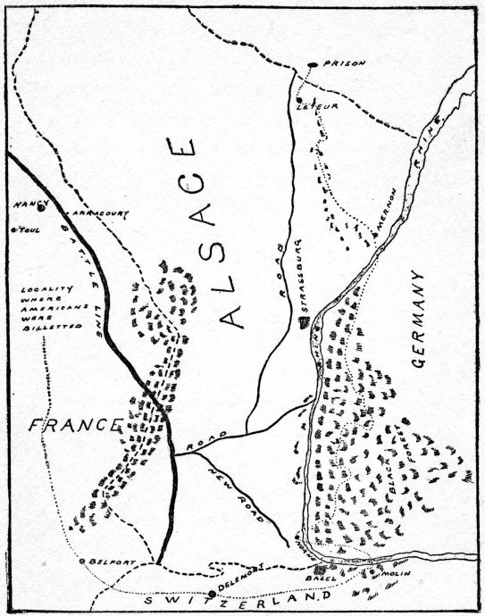 SHOWING THE ROUTE TAKEN BY TOM AND ARCHER.