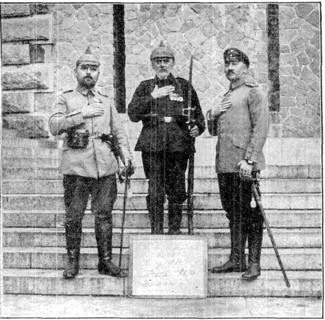 "Mit Gott für Kaiser und Reich." This trio had a mania for being photographed