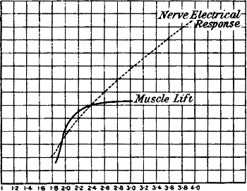 Fig. 30.—Curves Showing the Relation Between the Intensity of Stimulus and Response