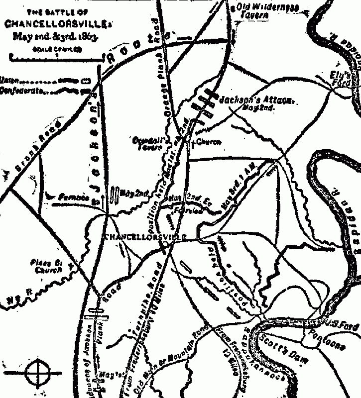 THE BATTLE OF CHANCELLORSVILLE May 2nd. & 3rd. 1863.