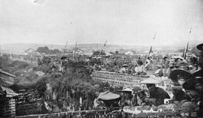 SOLDIERS ON THE WALL OF YUNNAN CITY.