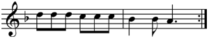 a musical fragment