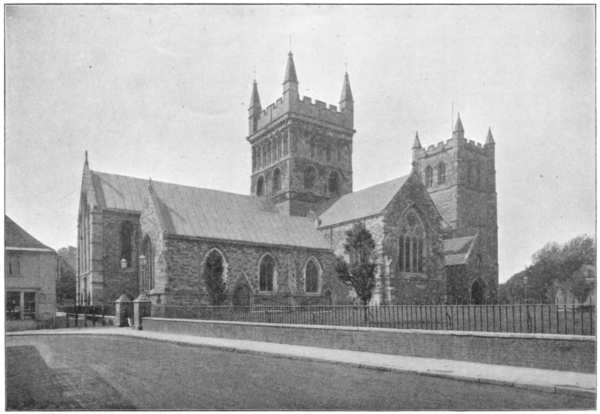 WIMBORNE MINSTER FROM THE NORTH-EAST.