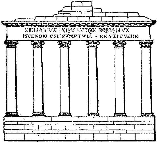 Temple of Saturn at Rome.