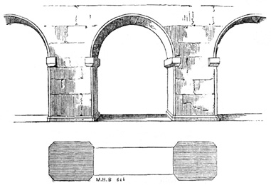 Anglo-Saxon Arches, St. Michael's Church, St. Alban's, A. D. 948.