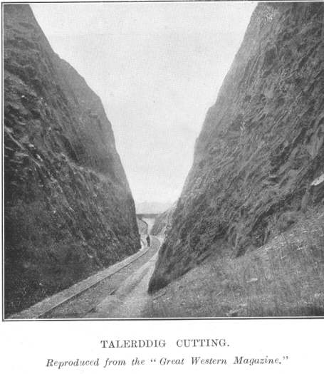 Talerddig Cutting.  Reproduced from the “Great Western Magazine.”